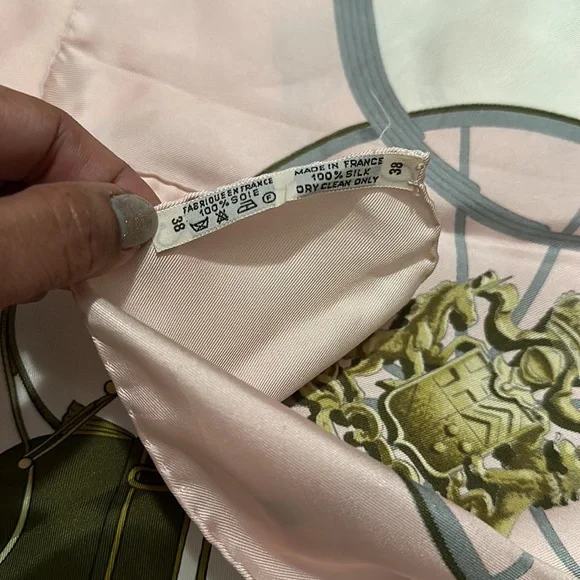 {EUC} Hermès Springs Silk Scarf